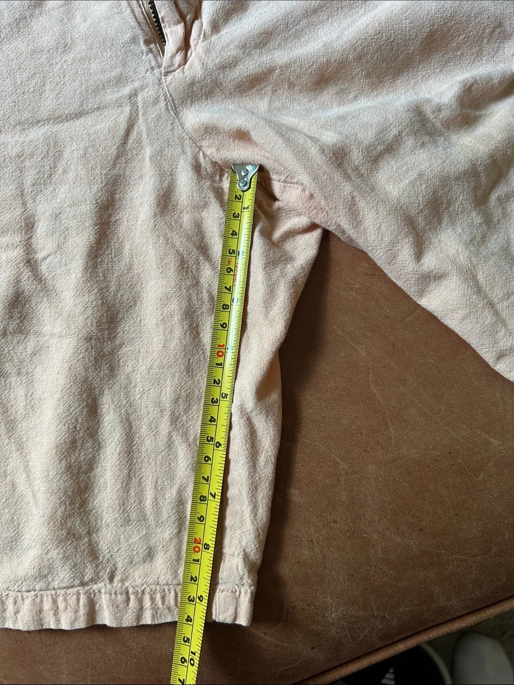 Men's Light Peach Cotton Shorts
